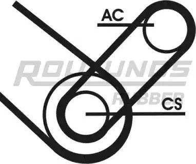 Roulunds Rubber 4K0874T1 - Ķīļrievu siksnu komplekts www.autospares.lv