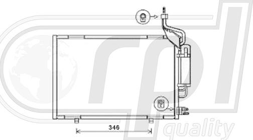 RPLQuality APCDFD5062 - Kondensators, Gaisa kond. sistēma www.autospares.lv