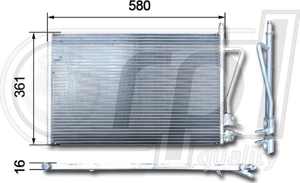 RPLQuality APCDFD5027 - Kondensators, Gaisa kond. sistēma autospares.lv