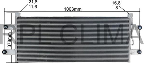 RPLQuality APCDMB0074 - Condenser, air conditioning www.autospares.lv