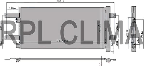 RPLQuality APCDMN5011 - Kondensators, Gaisa kond. sistēma www.autospares.lv