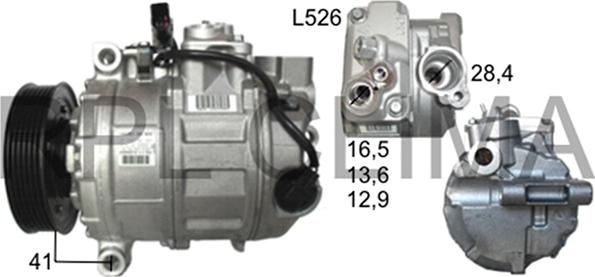 RPLQuality APCOAU0033 - Compressor, air conditioning www.autospares.lv