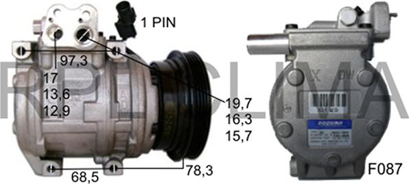 RPLQuality APCOHY0012 - Kompresors, Gaisa kond. sistēma www.autospares.lv