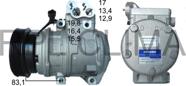 RPLQuality APCOHY0022 - Kompresors, Gaisa kond. sistēma www.autospares.lv