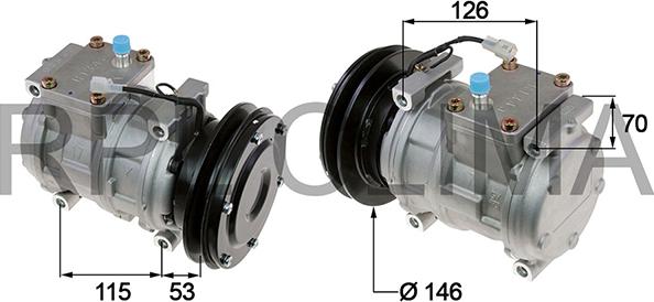 RPLQuality APCOJD0013 - Compressor, air conditioning www.autospares.lv