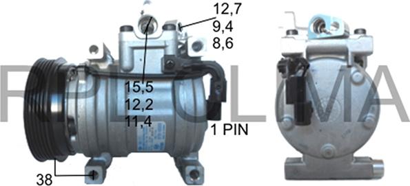 RPLQuality APCOKI0022 - Kompresors, Gaisa kond. sistēma www.autospares.lv