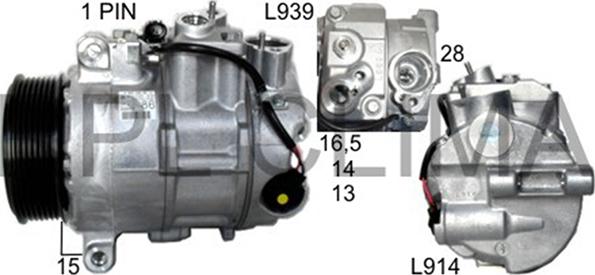 RPLQuality APCOMB5047 - Compressor, air conditioning www.autospares.lv