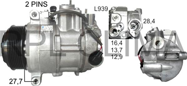 RPLQuality APCOMB0058 - Compressor, air conditioning www.autospares.lv