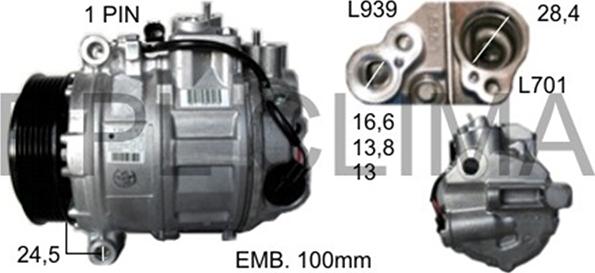 RPLQuality APCOMB5060 - Compressor, air conditioning www.autospares.lv