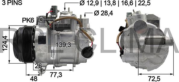 RPLQuality APCOMB0071 - Compressor, air conditioning www.autospares.lv