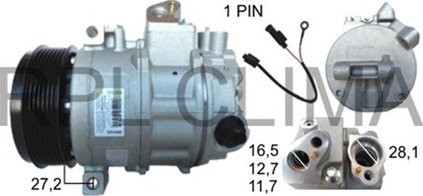 RPLQuality APCOMB2036 - Kompresors, Gaisa kond. sistēma autospares.lv