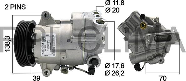 RPLQuality APCOOP0050 - Compressor, air conditioning www.autospares.lv