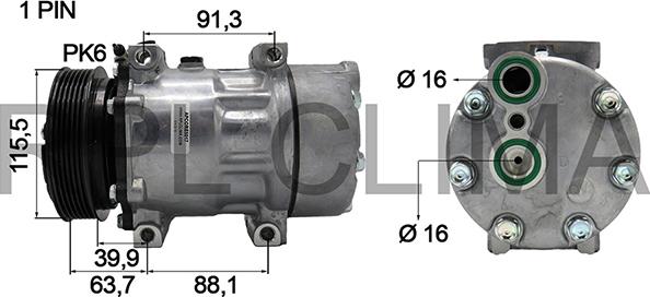 RPLQuality APCORE0017 - Compressor, air conditioning www.autospares.lv