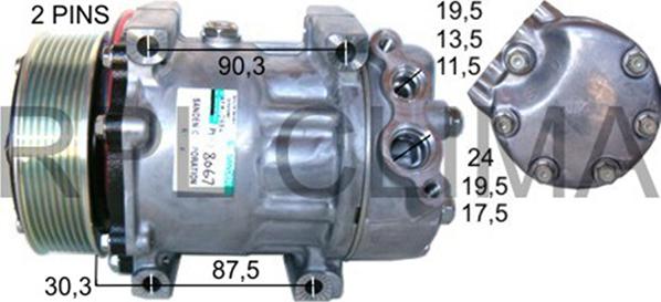 RPLQuality APCOSC0003 - Kompresors, Gaisa kond. sistēma www.autospares.lv