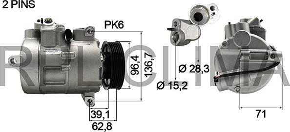 RPLQuality APCOVW0035 - Kompresors, Gaisa kond. sistēma www.autospares.lv