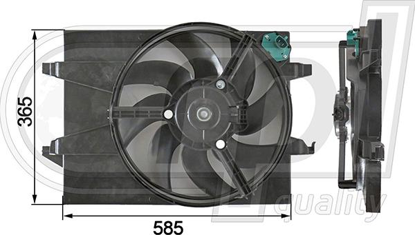 RPLQuality APELFD5004 - Ventilators, Motora dzesēšanas sistēma autospares.lv