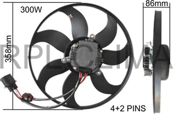 RPLQuality APELVW5069 - Ventilators, Motora dzesēšanas sistēma www.autospares.lv