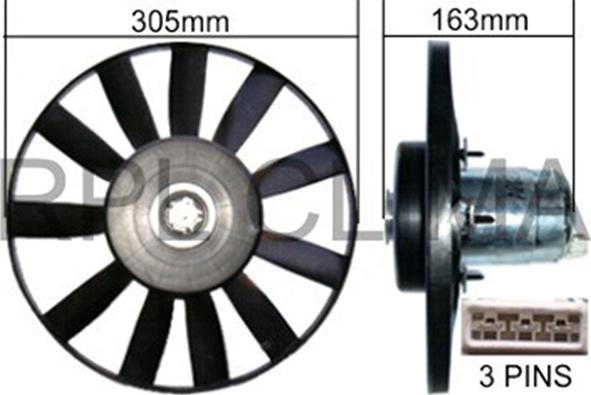 RPLQuality APELVW0017 - Ventilators, Motora dzesēšanas sistēma autospares.lv