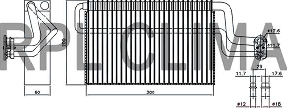 RPLQuality APEVMN0002 - Evaporator, air conditioning www.autospares.lv