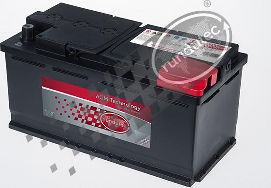 RUTEC RNU105AGM - Startera akumulatoru baterija www.autospares.lv