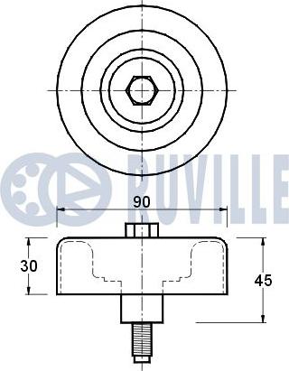 Ruville 540915 - Parazīt / Vadrullītis, Ķīļrievu siksna www.autospares.lv