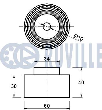 Ruville 540459 - Parazīt / Vadrullītis, Zobsiksna www.autospares.lv