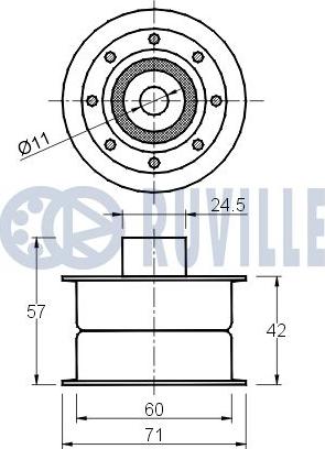 Ruville 540402 - Parazīt / Vadrullītis, Zobsiksna www.autospares.lv