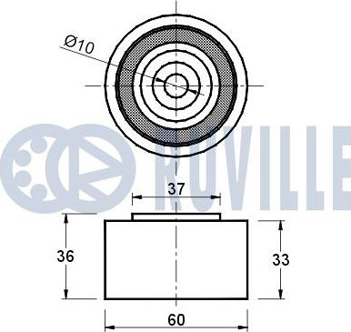 Ruville 540500 - Parazīt / Vadrullītis, Zobsiksna www.autospares.lv