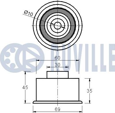 Ruville 540501 - Parazīt / Vadrullītis, Zobsiksna www.autospares.lv