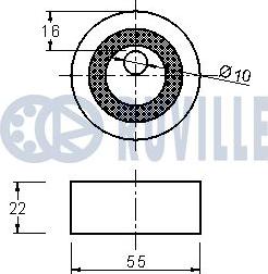 Ruville 540586 - Tensioner Pulley, timing belt www.autospares.lv