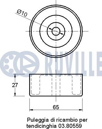 Ruville 540625 - Parazīt / Vadrullītis, Ķīļrievu siksna www.autospares.lv