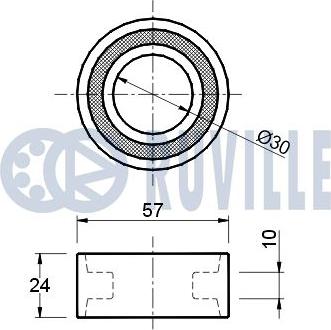 Ruville 540043 - Parazīt / Vadrullītis, Zobsiksna www.autospares.lv