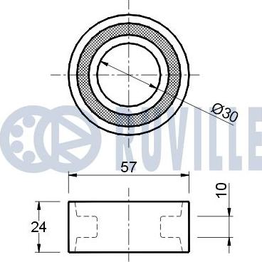 Ruville 540047 - Spriegotājrullītis, Gāzu sadales mehānisma piedziņas siksna autospares.lv