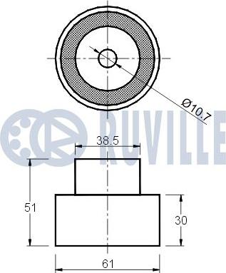 Ruville 540060 - Parazīt / Vadrullītis, Zobsiksna www.autospares.lv