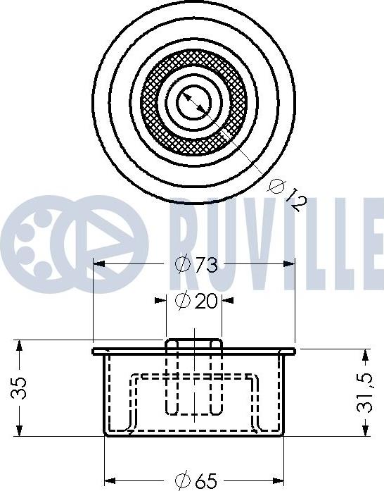 Ruville 540081 - Parazīt / Vadrullītis, Zobsiksna autospares.lv