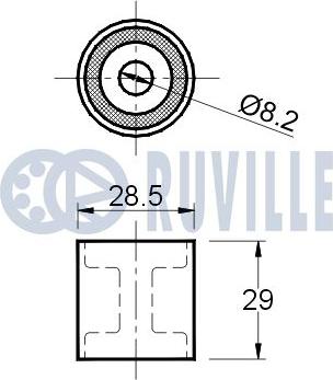 Ruville 540196 - Parazīt / Vadrullītis, Zobsiksna www.autospares.lv