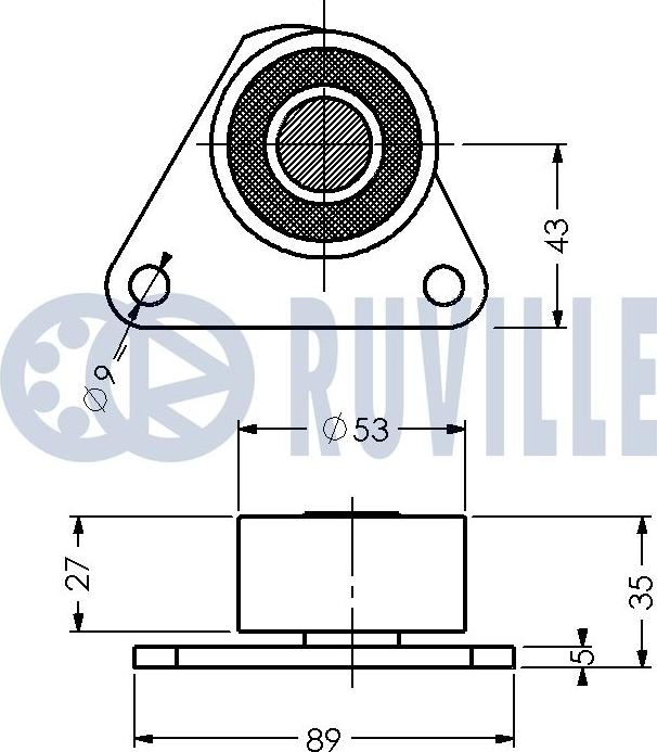 Ruville 540193 - Parazīt / Vadrullītis, Zobsiksna www.autospares.lv