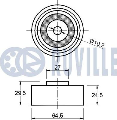 Ruville 540192 - Parazīt / Vadrullītis, Zobsiksna www.autospares.lv