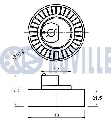 Ruville 540157 - Parazīt / Vadrullītis, Ķīļrievu siksna www.autospares.lv