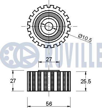 Ruville 540167 - Parazīt / Vadrullītis, Zobsiksna www.autospares.lv