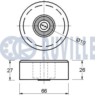 Ruville 540113 - Parazīt / Vadrullītis, Ķīļrievu siksna www.autospares.lv