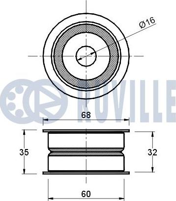 Ruville 540134 - Parazīt / Vadrullītis, Zobsiksna www.autospares.lv