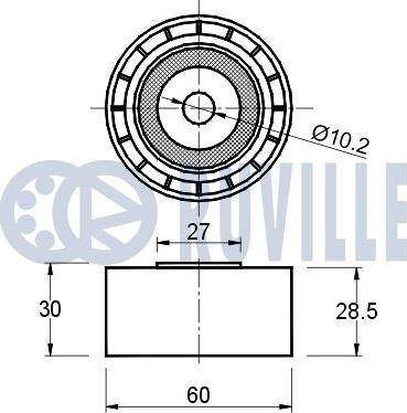 Ruville 540170 - Parazīt / Vadrullītis, Zobsiksna www.autospares.lv