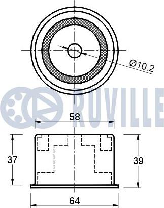 Ruville 540860 - Parazīt / Vadrullītis, Zobsiksna www.autospares.lv