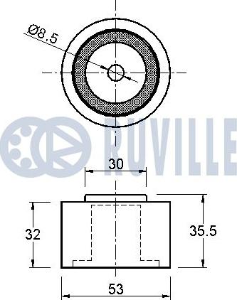 Ruville 540818 - Parazīt / Vadrullītis, Zobsiksna autospares.lv