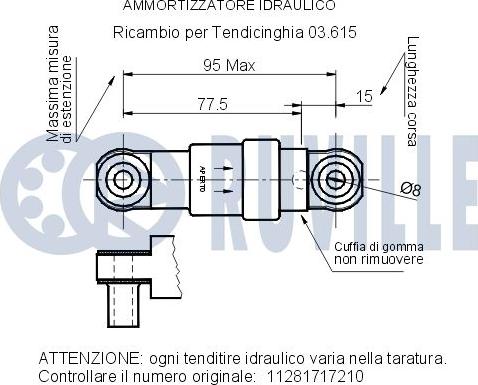 Ruville 540208 - Demferis, Ķīļrievu siksna autospares.lv