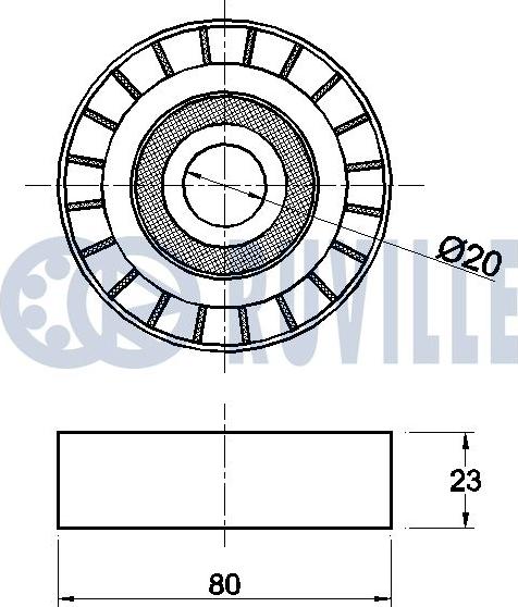 Ruville 540280 - Parazīt / Vadrullītis, Ķīļrievu siksna www.autospares.lv