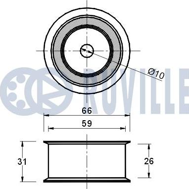 Ruville 540282 - Parazīt / Vadrullītis, Zobsiksna www.autospares.lv