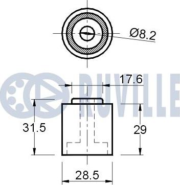 Ruville 540273 - Parazīt / Vadrullītis, Zobsiksna www.autospares.lv