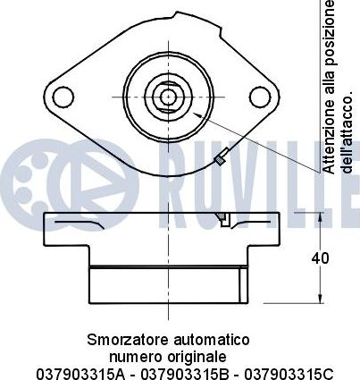 Ruville 540795 - Siksnas spriegotājs, Ķīļsiksna www.autospares.lv